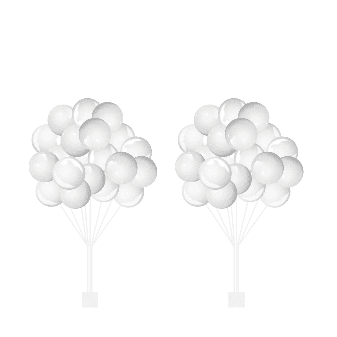 White Loose Balloons